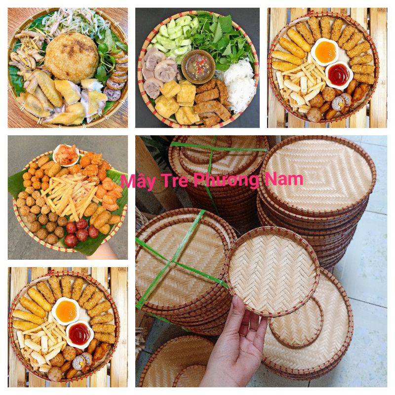 Mẹt tre đựng đồ ăn vặt cỡ nhỏ