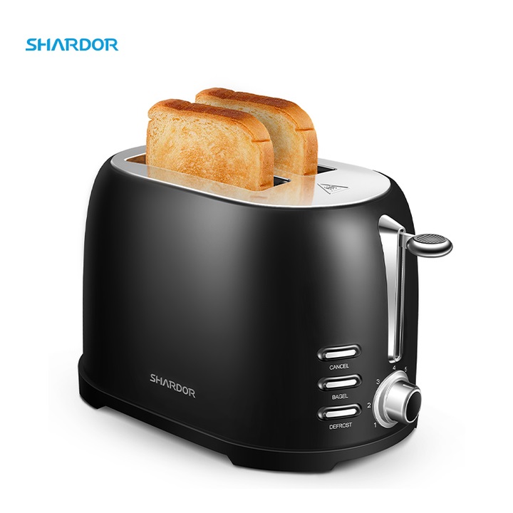 Máy nướng bánh mì Shardor TS515B-ELF công suất 800W, khe nướng lớn dễ điều chỉnh