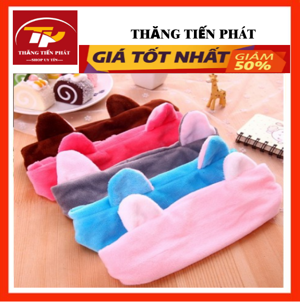 🎁giá sỉ🎁băng đô tai mèo - hồng phấn