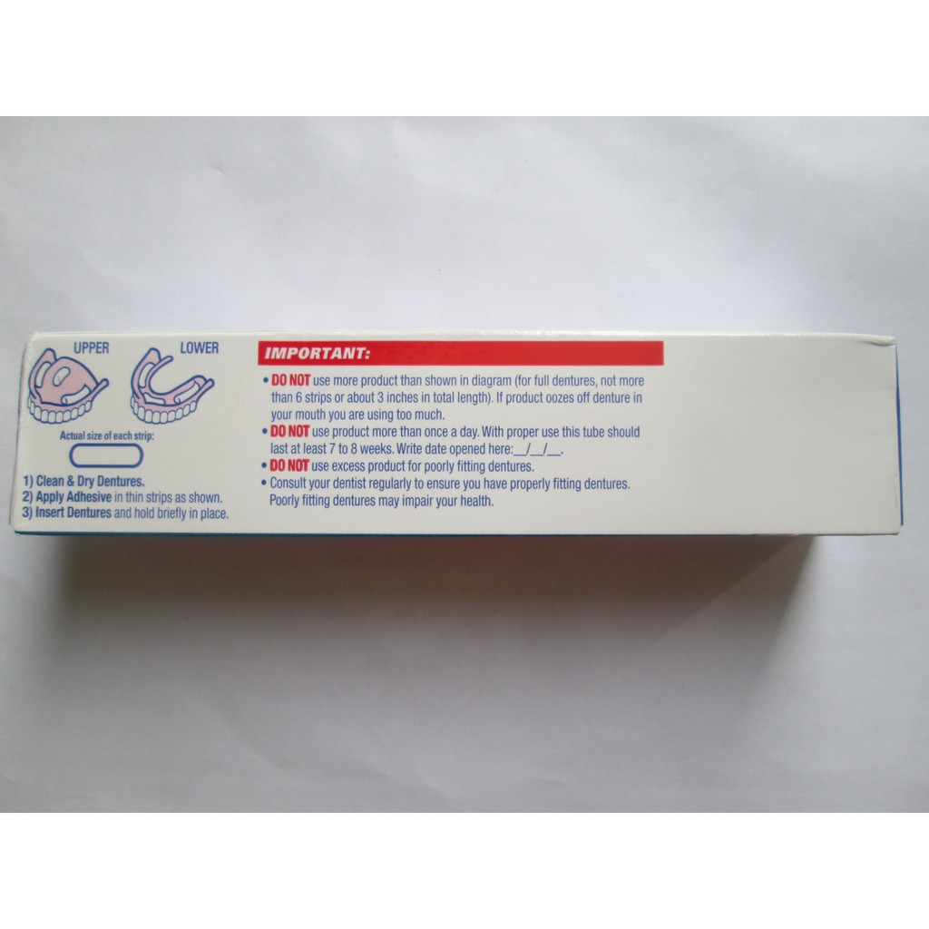 Keo dán hàm giả Fixodent 68g
