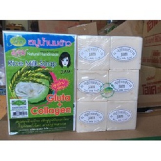 Xà Phòng Cám Gạo Thái Lan (Lốc 12 cục)