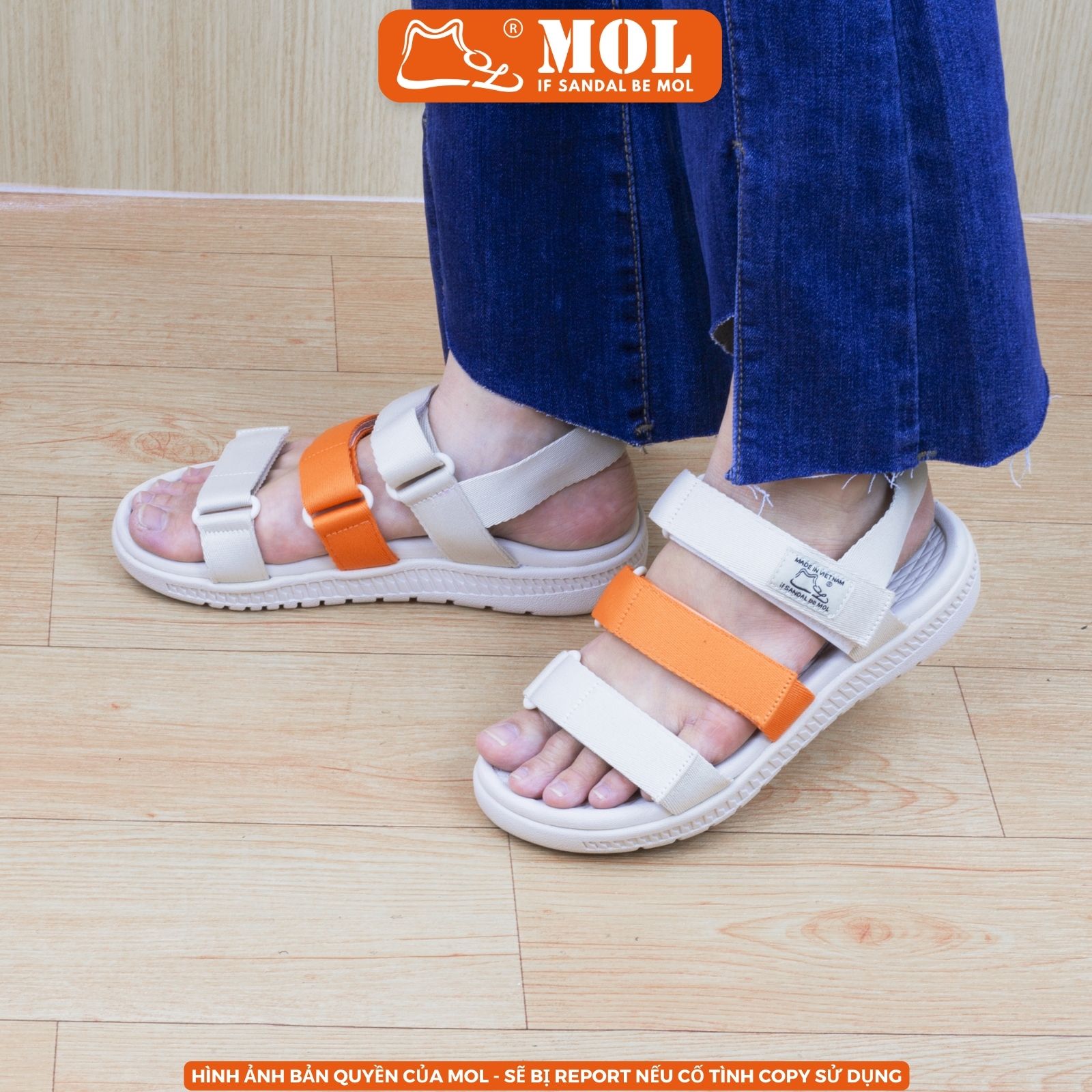 Sandal nam nữ unisex MOL Zenstep MS4 3 quai ngang