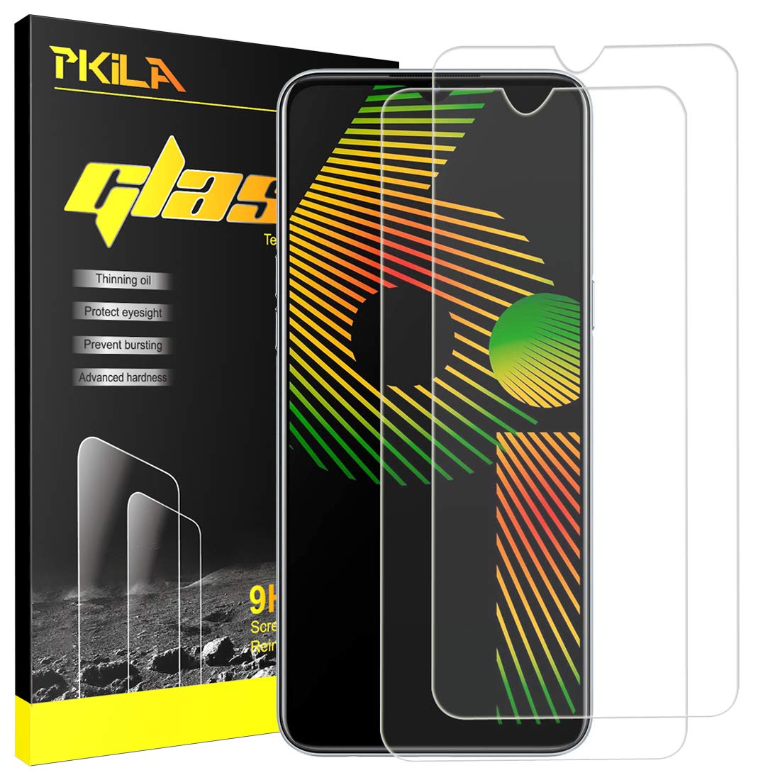 Kính cường lực trong suốt Realme 6i (Kèm miếng lau)