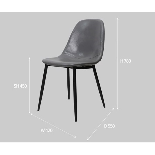 Ghế Eames Da Bò, Ghế Eames Bọc Da chân Sắt Cao Cấp ( Hàng Nhập Khẩu)