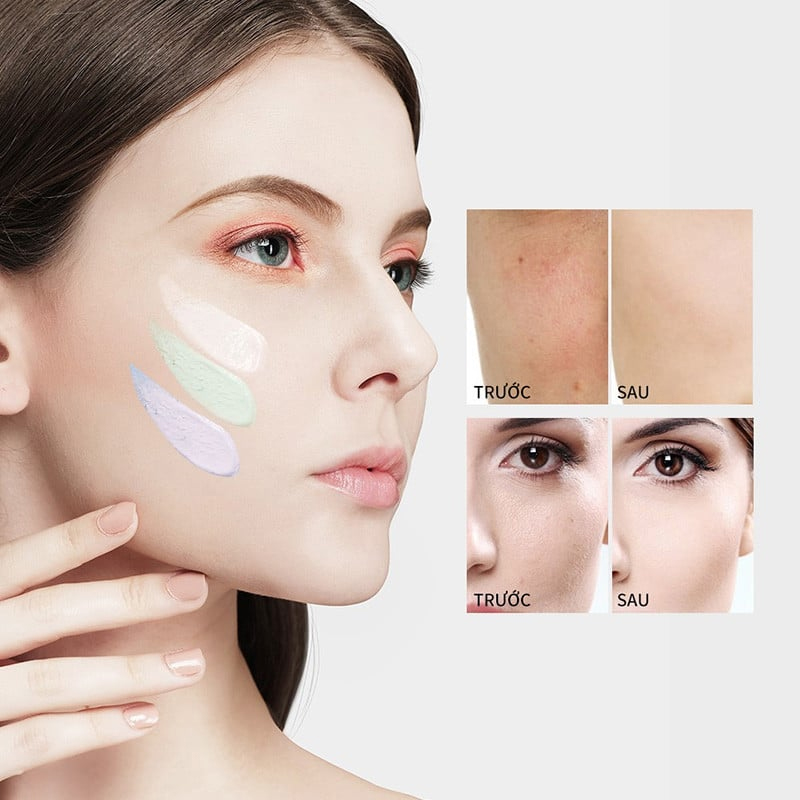 Combo Makeup, Phụ Kiện Lameila (Bông tẩy trang Lameila Makeup Cotton 222m - CXT002 - 4 bịch)