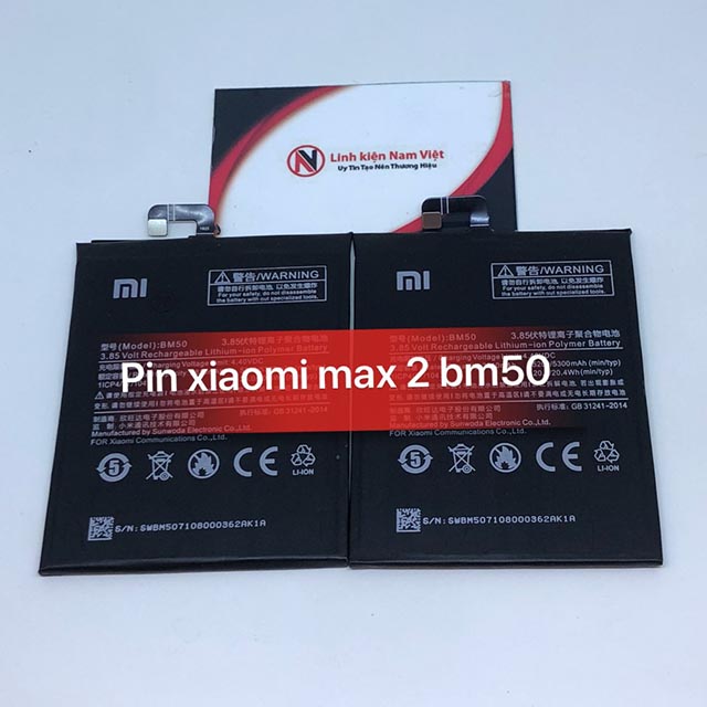Pin sạc thay thế cho xiaomi mi max 2 - bm50 , pin xiaomi mi max 2, bảo hành 3 tháng