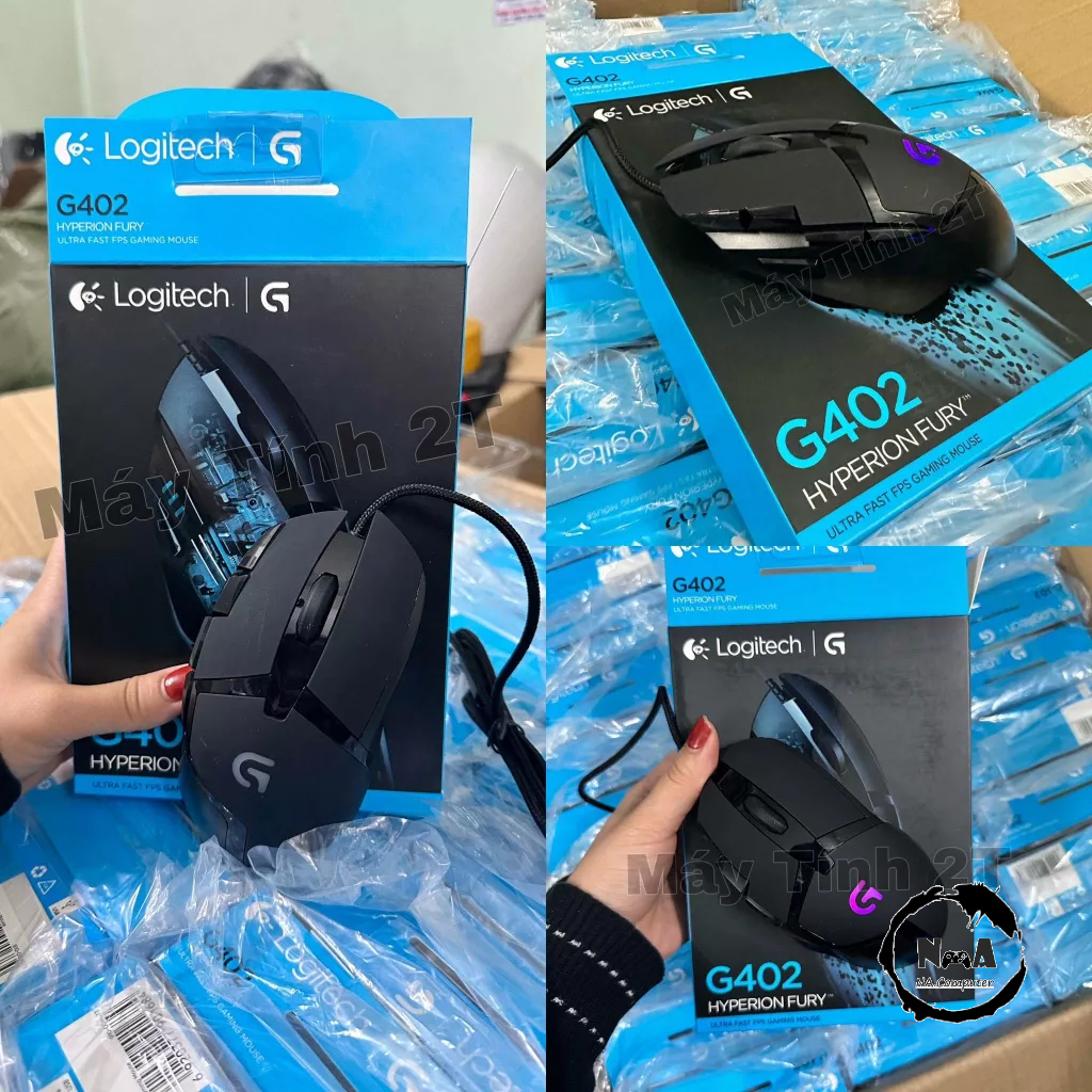 Chuột Máy Tính Gaming LOGITECH G402 (Chuột Vi Tính Laptop Chơi Game Cực Nhạy, Giá Rẻ)