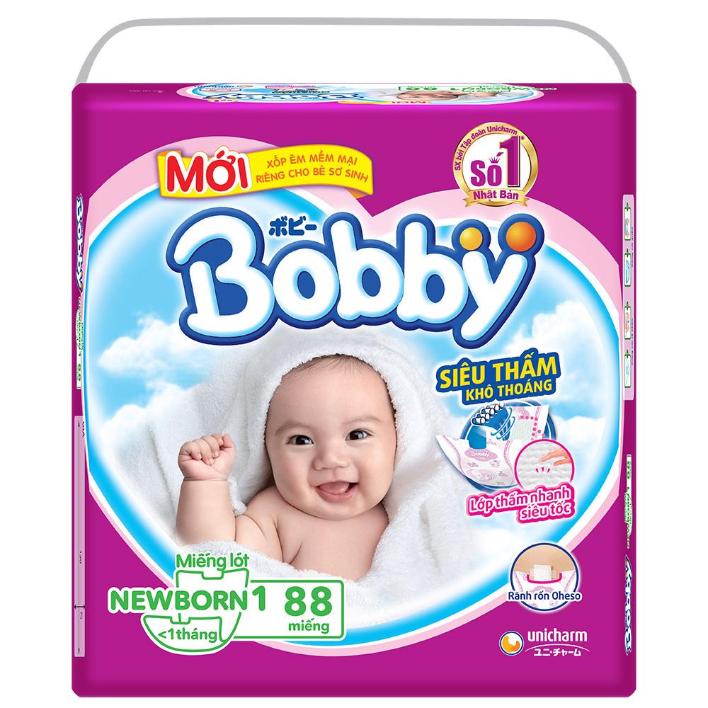 Miếng lót Bobby Fresh Newborn 1 (108 miếng)   1 tháng