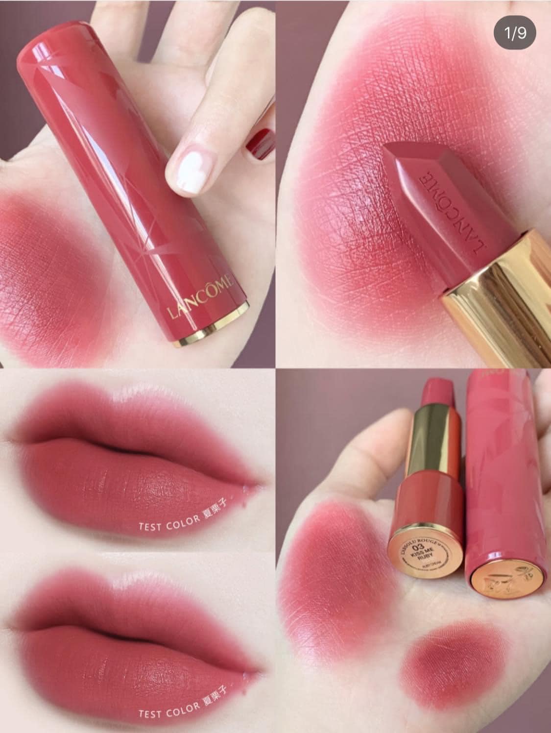 [HCM]Son Lancome L’absolu Rouge Ruby Cream - 03 Kiss Me Ruby Limted Edition