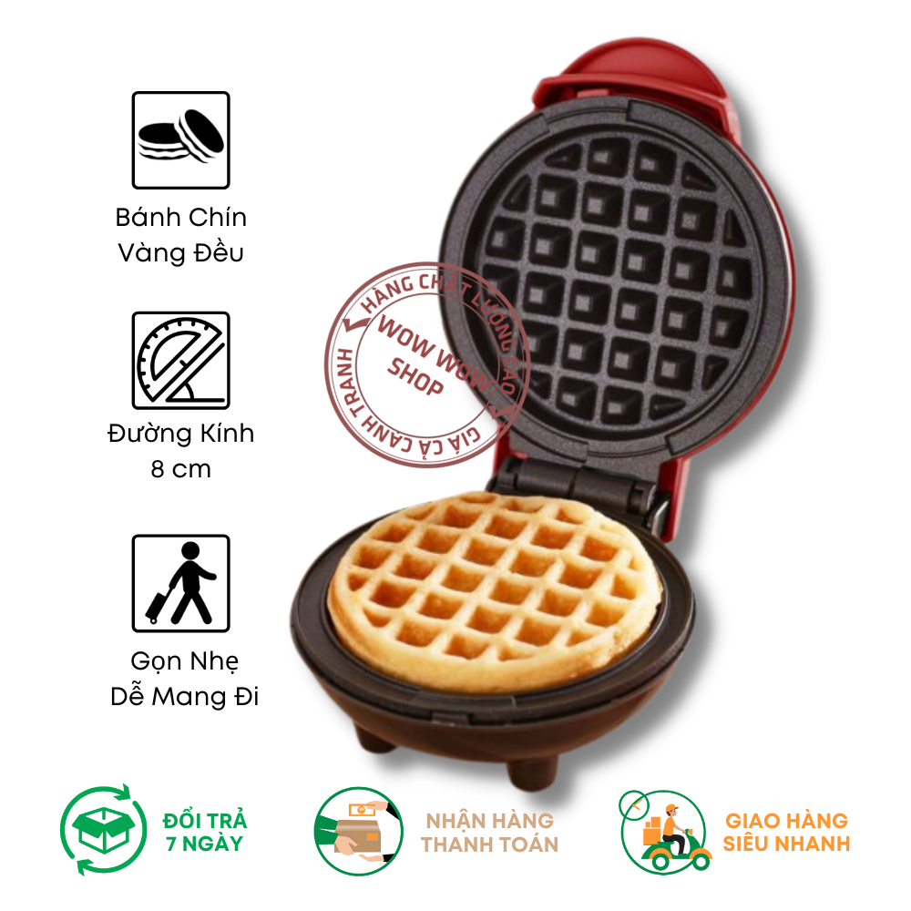 Máy nướng bánh dash màu đỏ