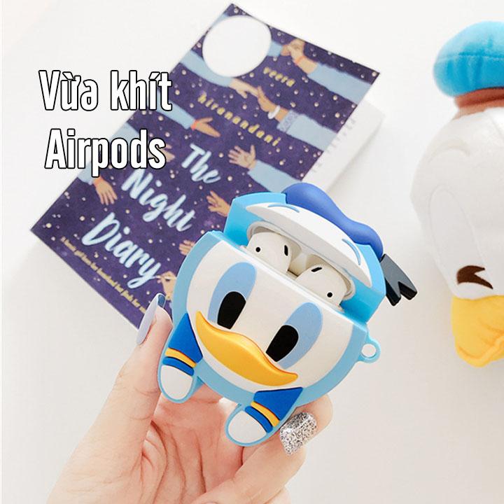 Case silicon cho tai nghe Airpods mẫu con Vịt
