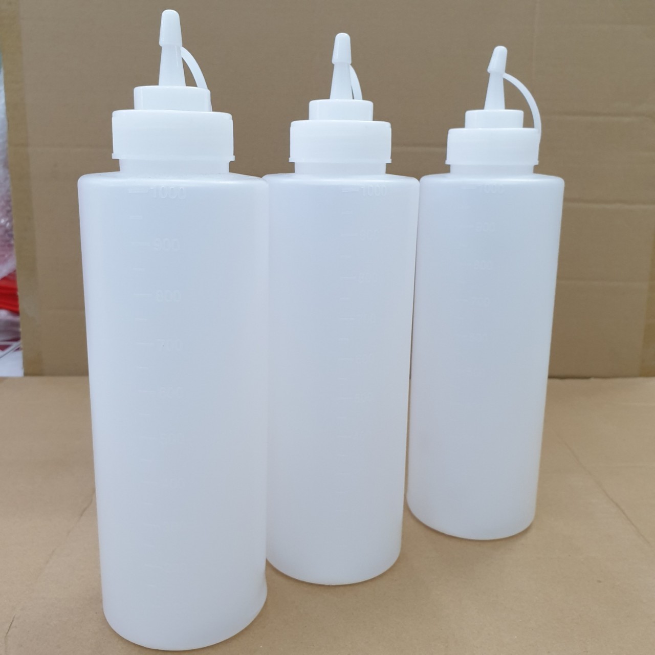 [HCM] Chai nhựa đựng sốt 1000ml