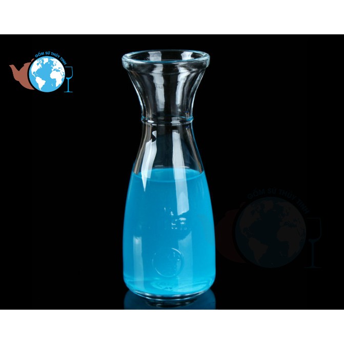 [HCM]Ly thủy tinh eo trà sữa 350ml