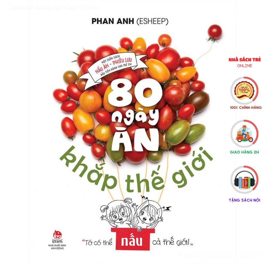 Sách - 80 ngày ăn khắp thế giới - nxb kim đồng