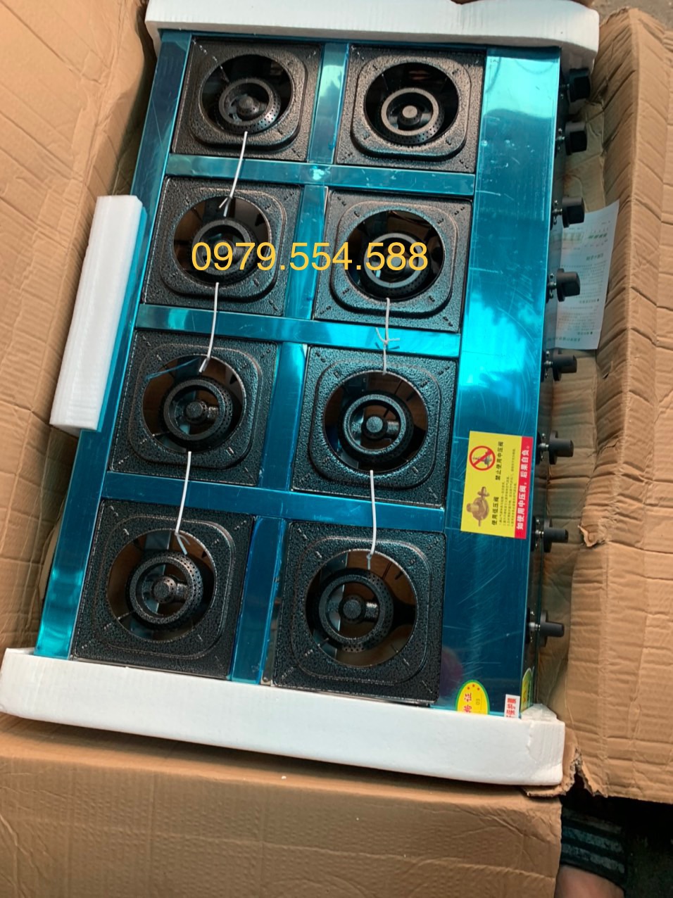 Bếp gas 8 họng - Bếp gas 8 lò