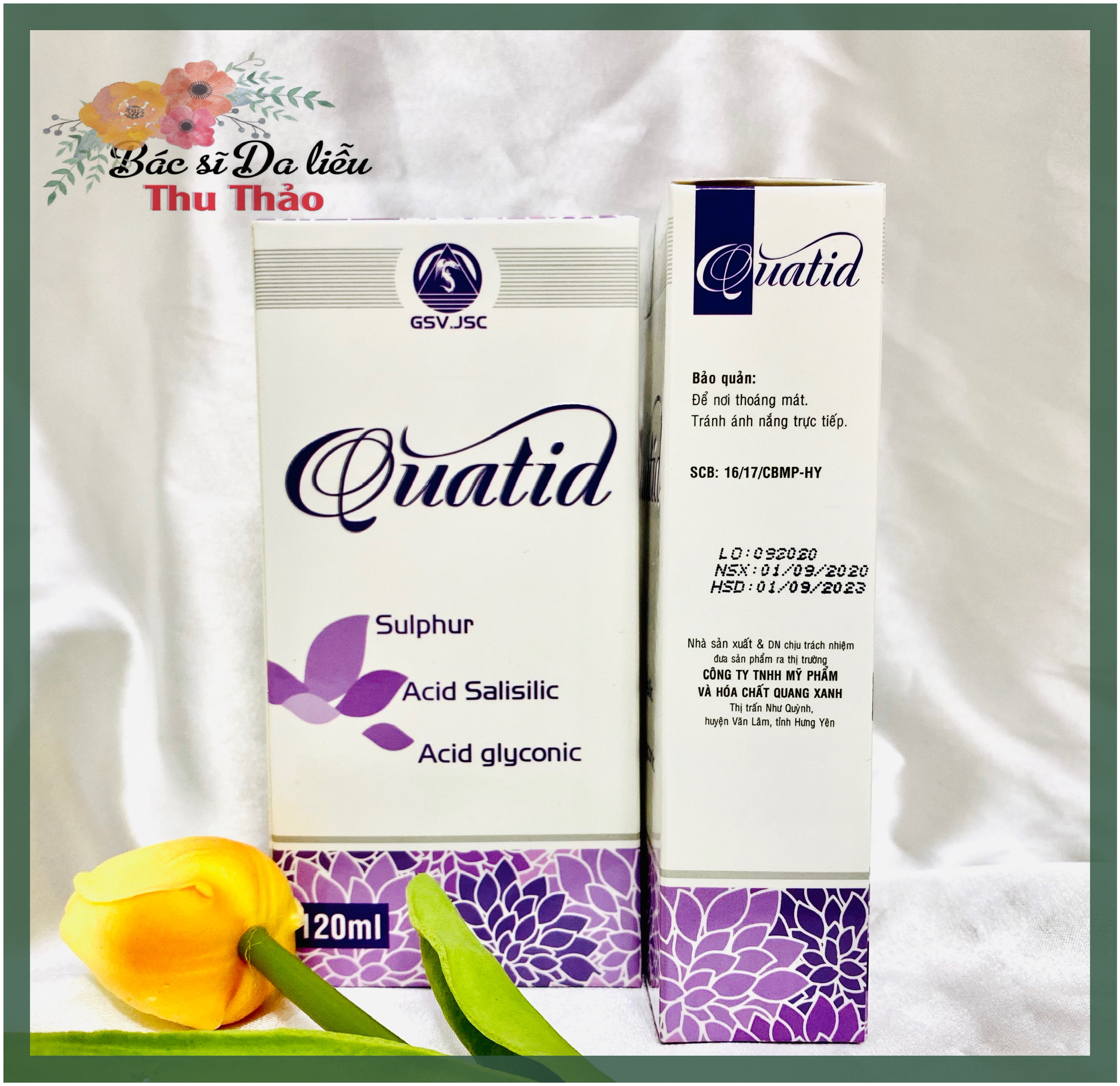 [HCM][120mL] Sữa rửa mặt QUATID dành cho da dầu mụn