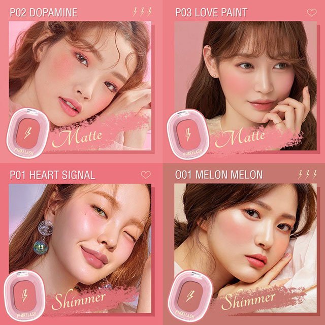 [GIẢM 5% ĐƠN 129K]Phấn Má Hồng PINKFLASH PF-F01
