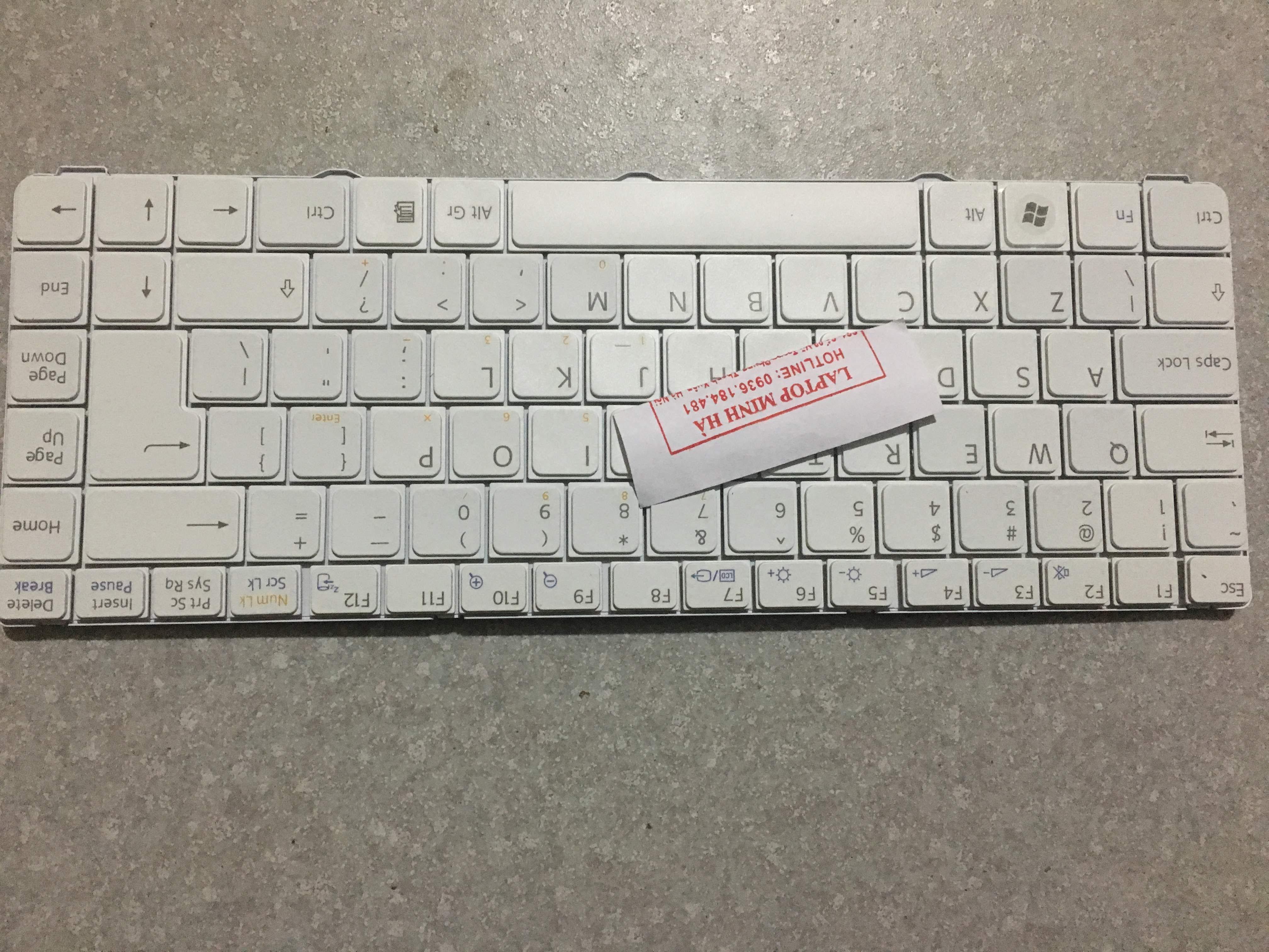 Bàn phím laptop Sony Vaio VGN-NR màu trắng