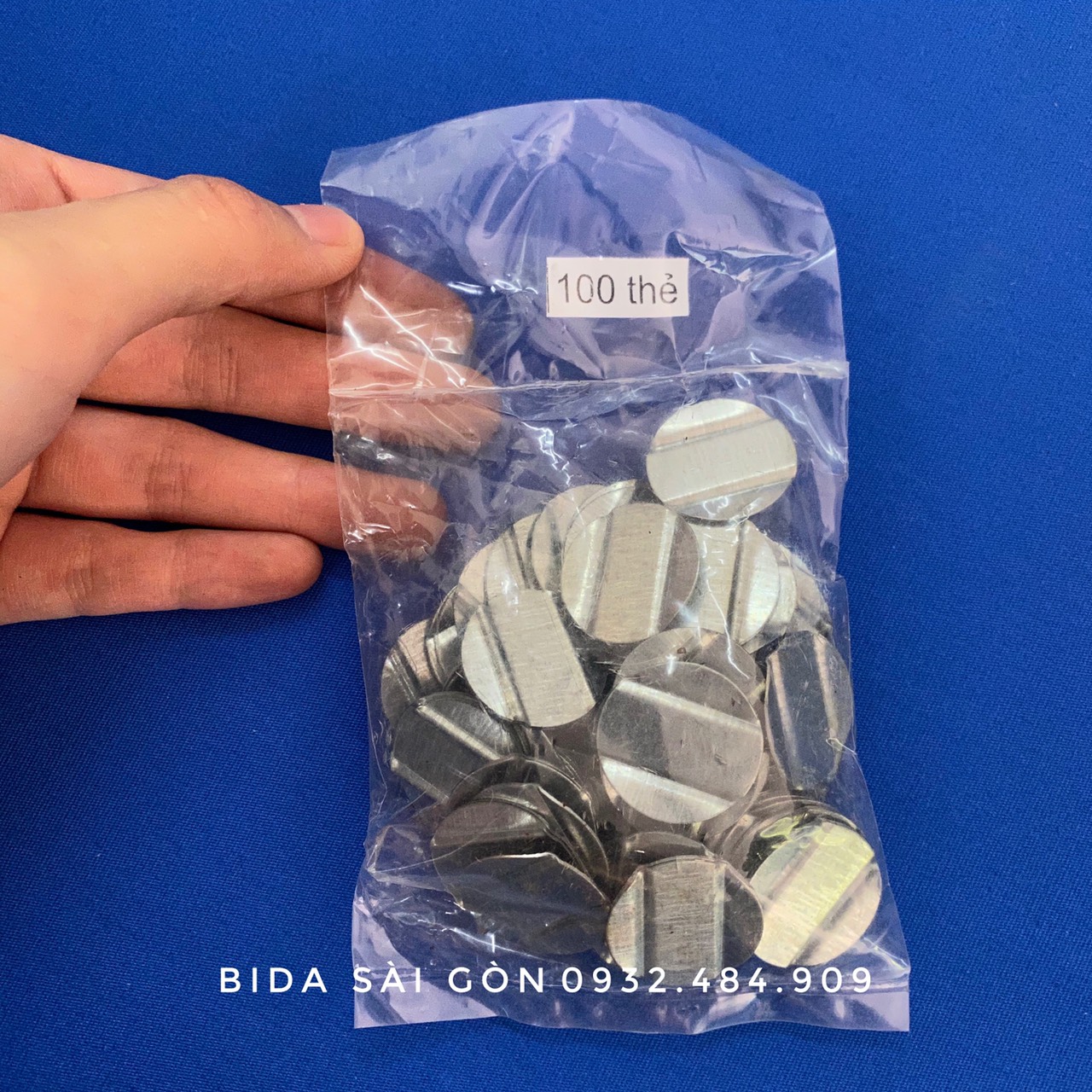 SET 100 THẺ BI LẮC kim loại ( cắt bilac )