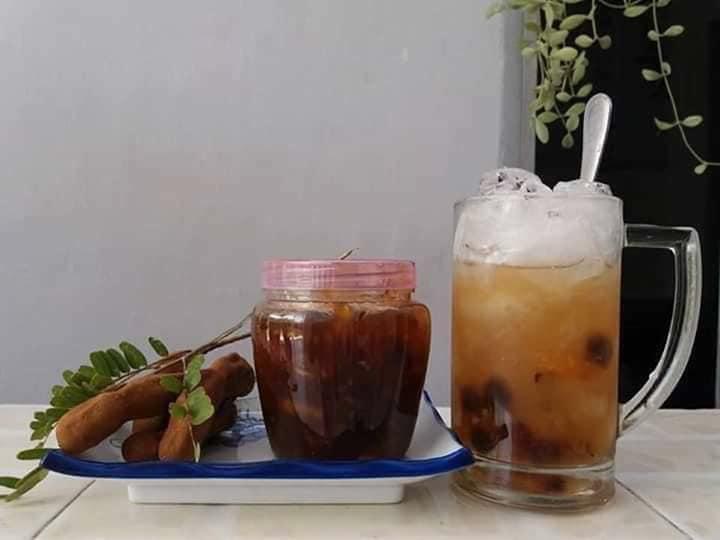 Nước me ngào khóm 1kg2 ( tặng 300gr đậu phộng rang)