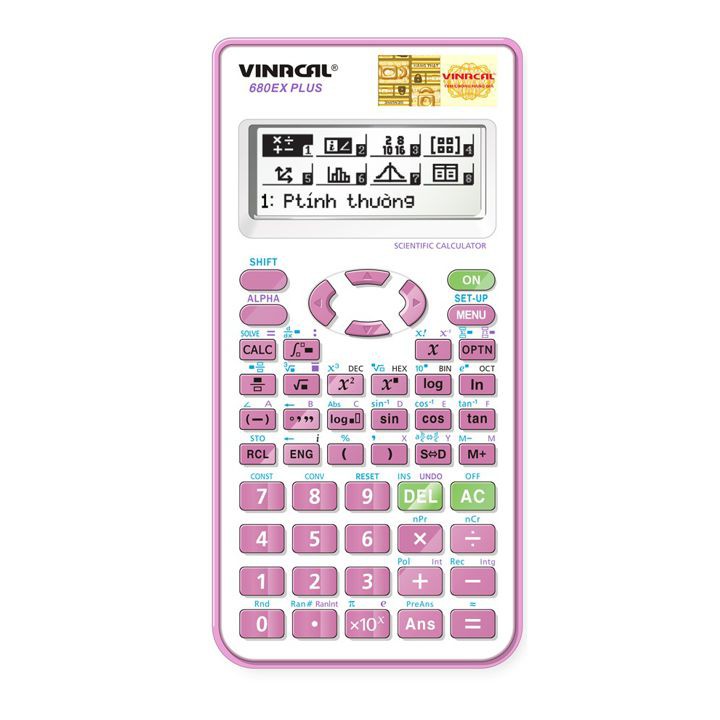 Máy Tính VINACAL 680EX PLUS Chính Hãng Bảo Hành 2 Năm