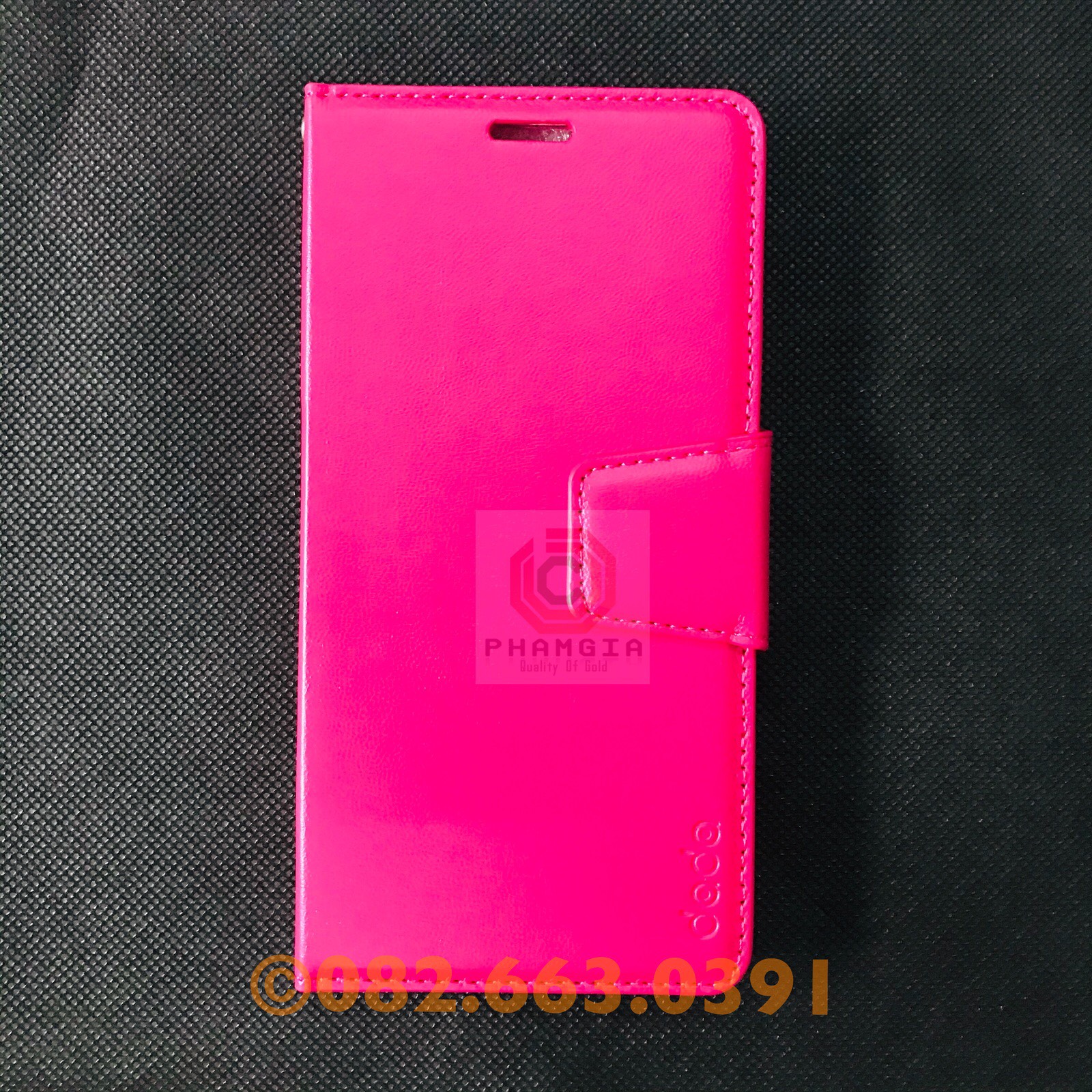 Bao da Vsmart joy 3 có ngăn đựng thẻ, chân chống xem phim.