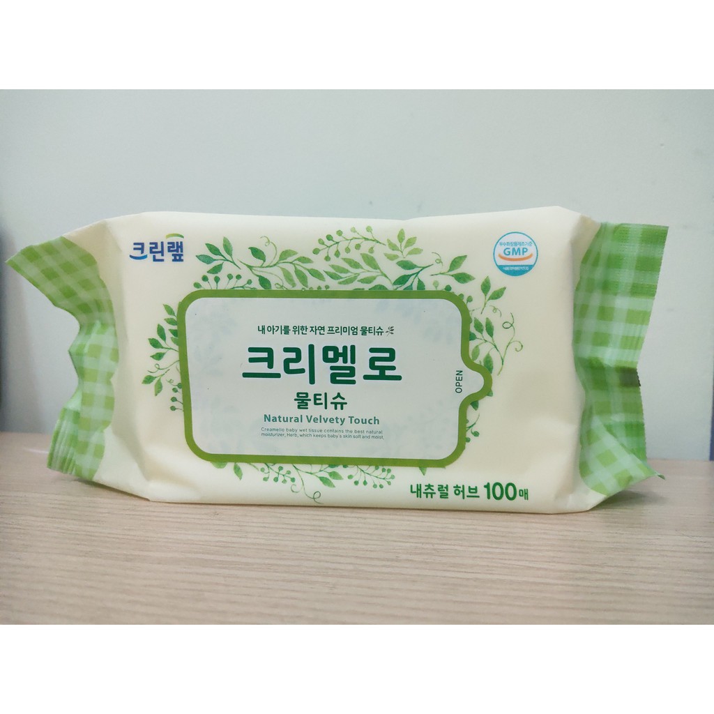 Khăn giấy ướt thảo dược Natural Herbal (100 tờ)