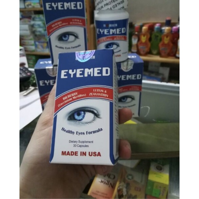 Eyemed lọ 30 viên nhập khẩu Mỹ - Giảm mỏi mắt , khô mắt , tăng thị lực mắt