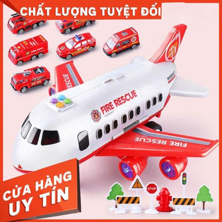 {SIÊU PHẨM SIÊU RẺ} Bộ Máy Bay Vận Tải Đồ Chơi 6 in 1