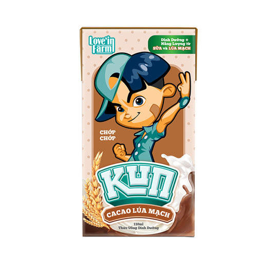 Sữa Chua Uống Kun Vị Socola 110ml (Lốc 4 Hộp)