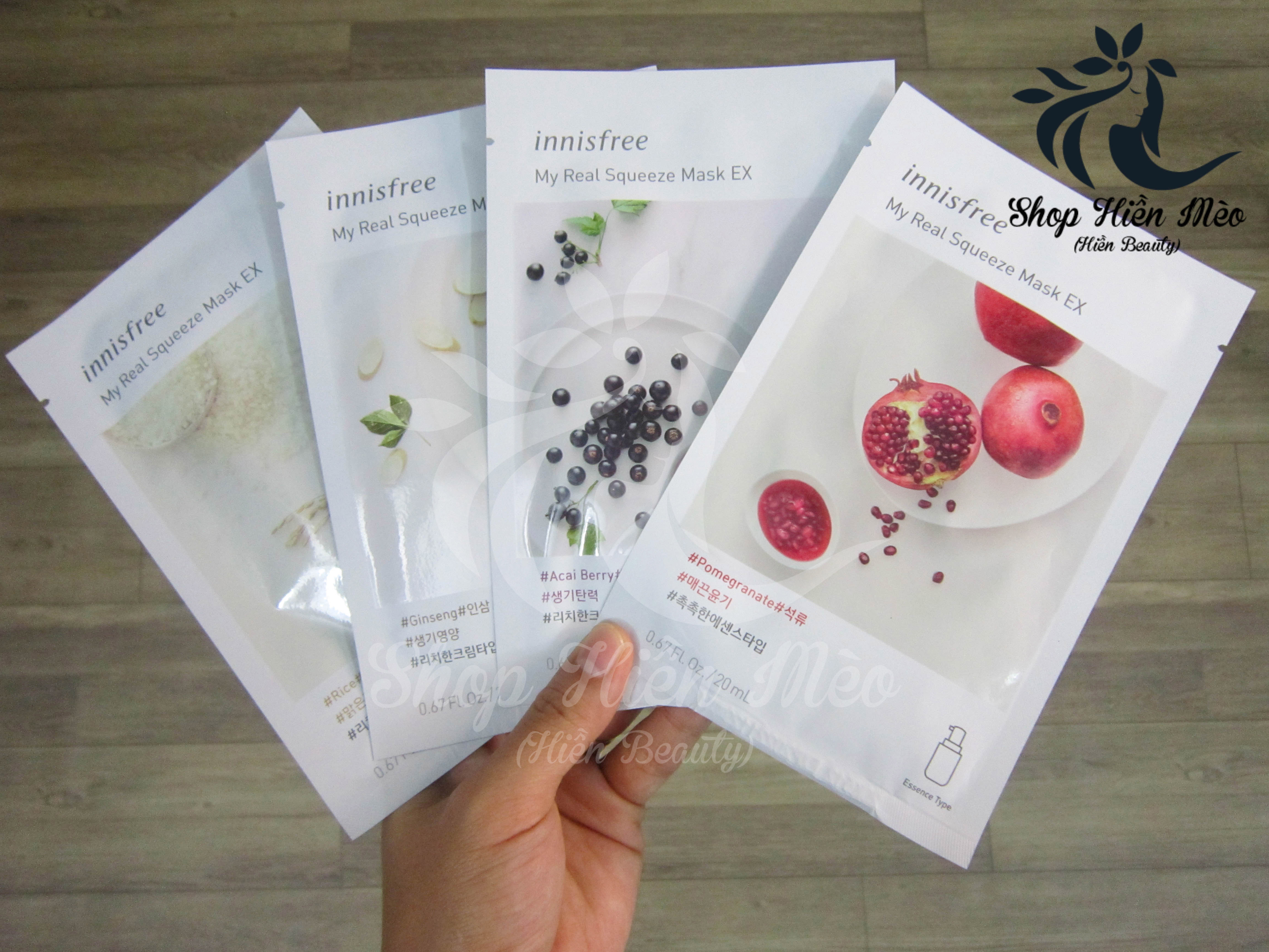 Mặt nạ Innisfree My Real Squeeze Mask Ex 10 miếng