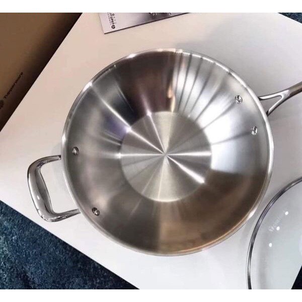 Chảo Tupperware - Chảo xào T Chef Series Wok Pan 30cm (nắp kính)