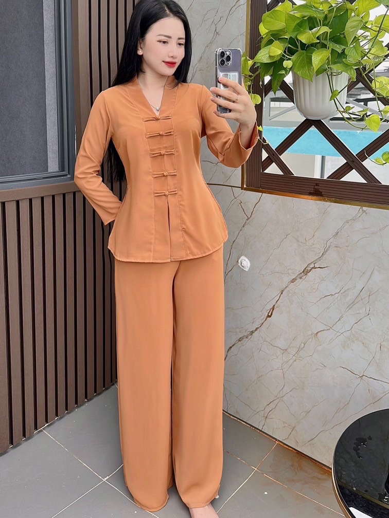 Set lam/Pháp Phục trang nhã lụa Diệu Hạnh cao cấp