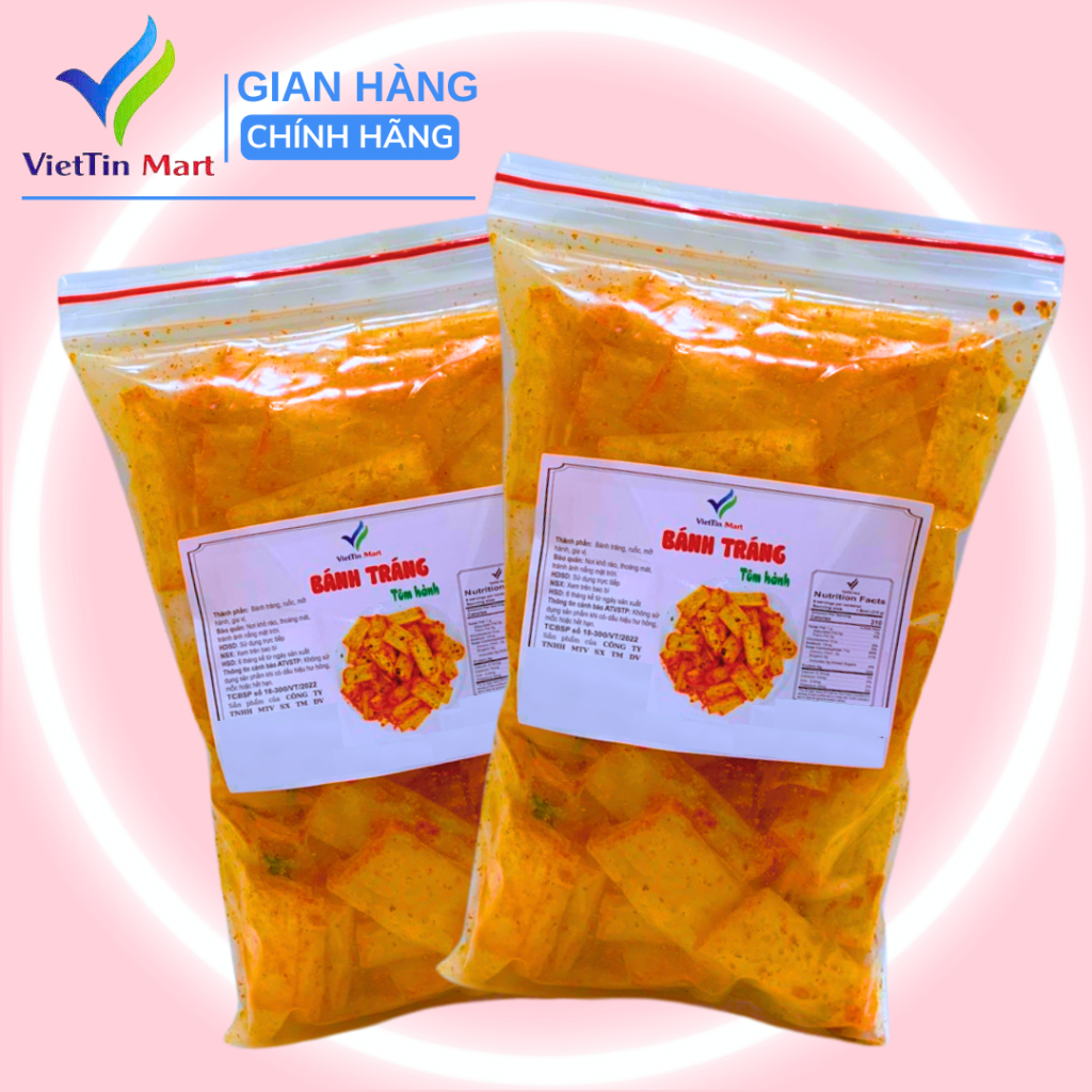 500g bánh tráng tôm hành -Viettin Mart