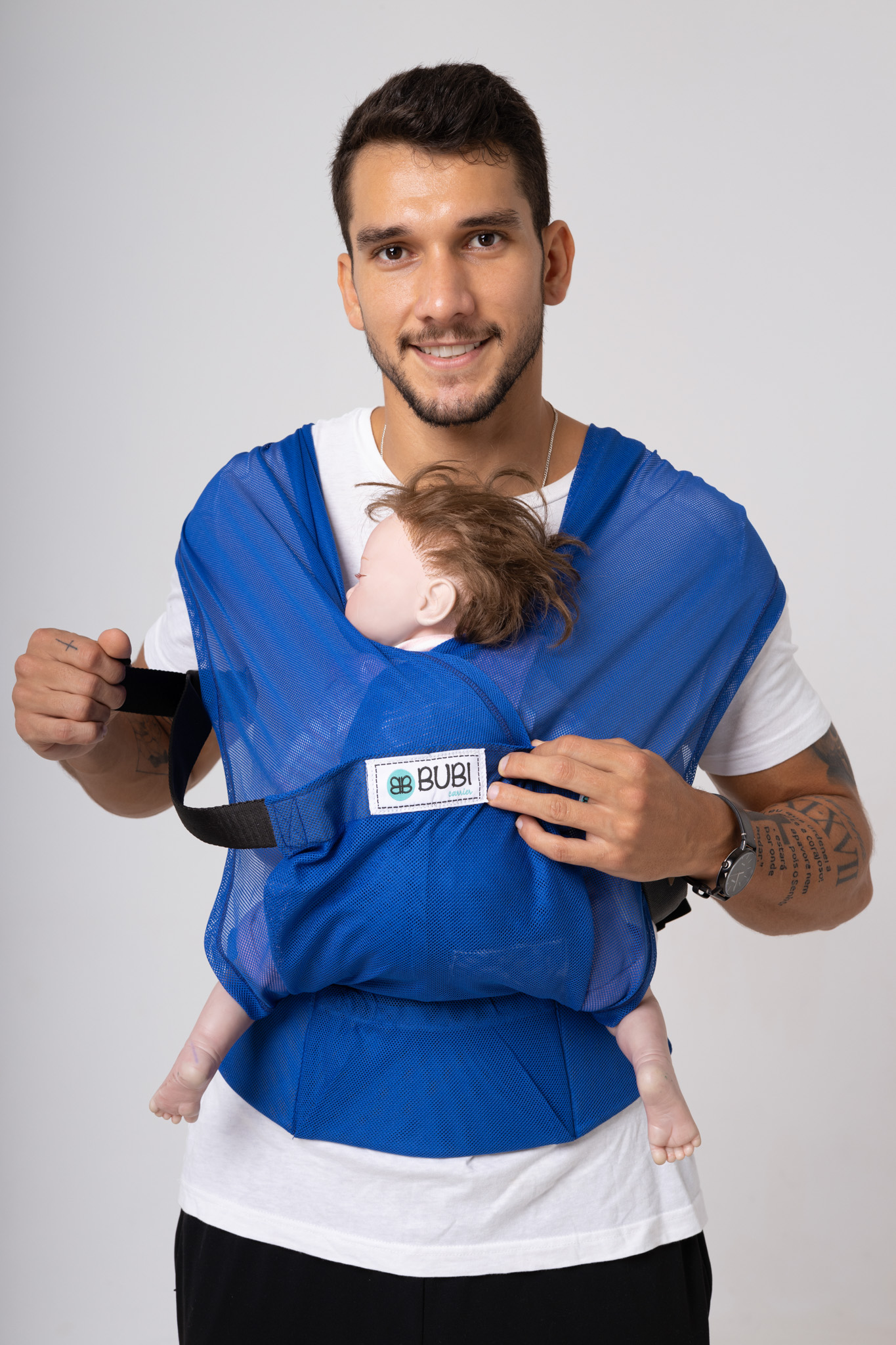 Địu vải BUBI Gen 3 - Xanh bích lưới - PE