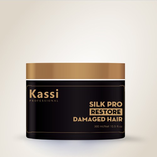 Kem hấp tóc phục hồi hư tổn Kassi Silk Pro Repair 300ml