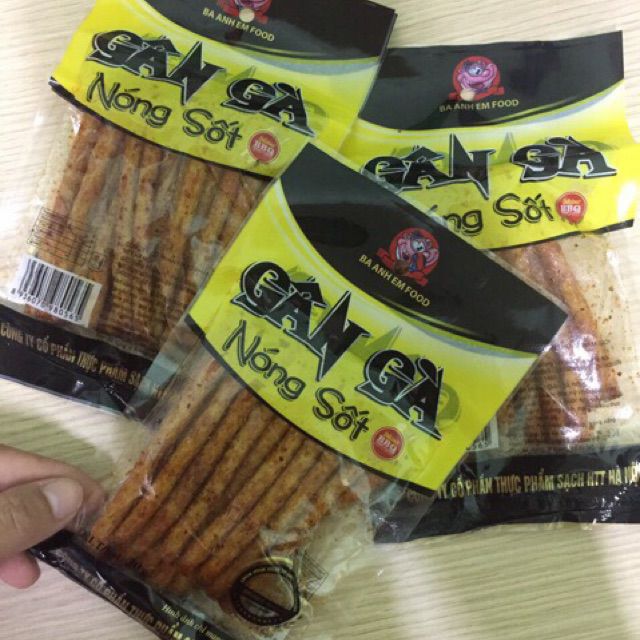 5 gói gân gà sốt nóng