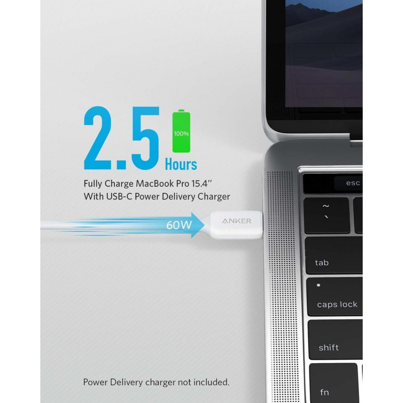 Cáp ANKER PowerLine III USB-C to USB-C dài 1.8m - A8853