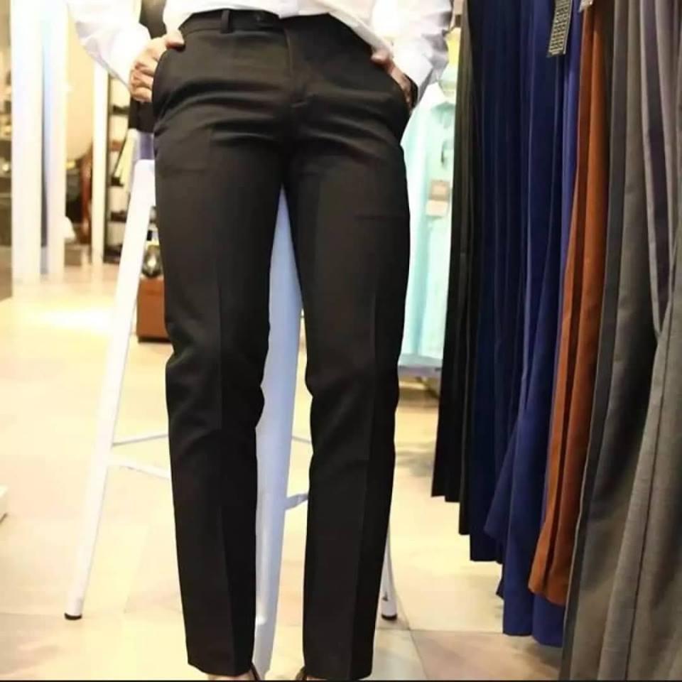 (VẢI XUẤT DƯ) QUẦN ÂU NAM DÀY DẶN HOT 2019 (Đen)