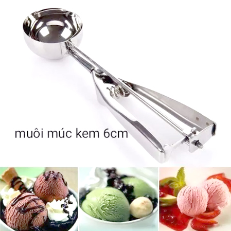Muỗng Múc Kem Inox 4cm, 5cm, 6cm [ INOX CAO CẤP ]