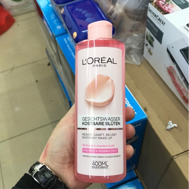 Nước hoa hồng Loreal, Sữa rữa mặt Loreal 400ml