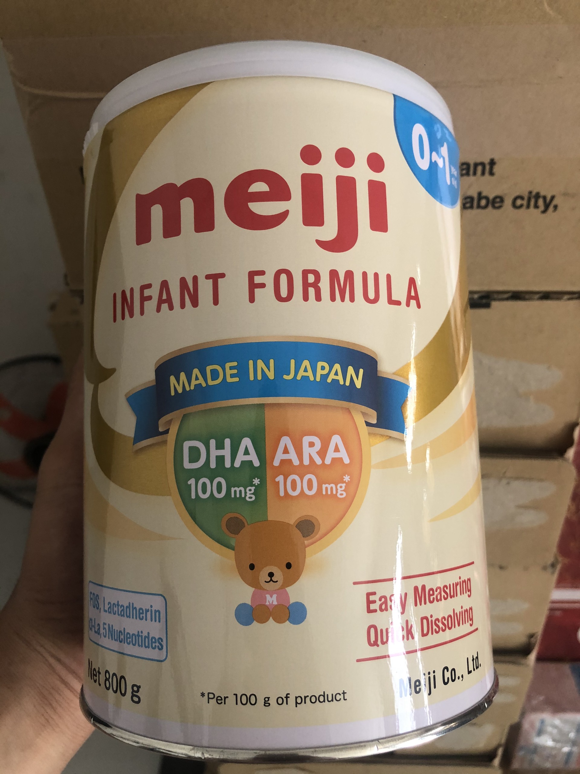 [HCM]Sữa Bột Meiji Infant Formula HT 800g (0-12 tháng tuổi mẫu mới)