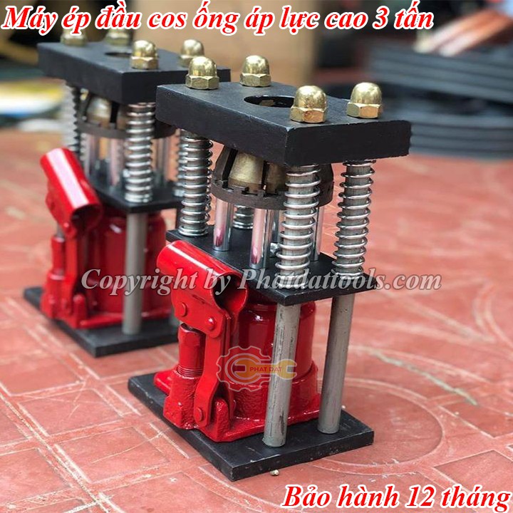 Máy ép đầu cos thủy lực ống dây cao áp 3 tấn-Ép đầu dây rửa xe,dây hơi,ống nước