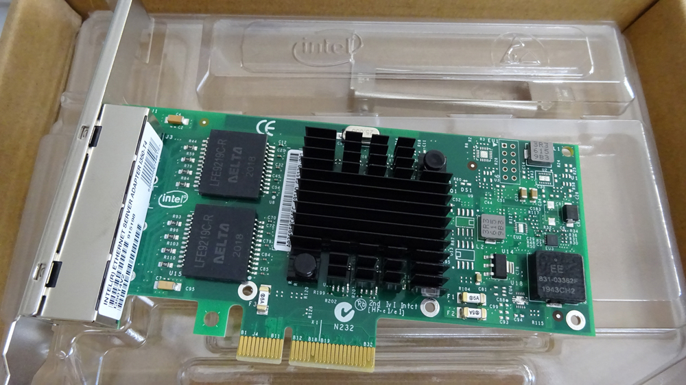 Card mạng intel ethernet server adapter i350-t4 v2 x4 i350t4v2
