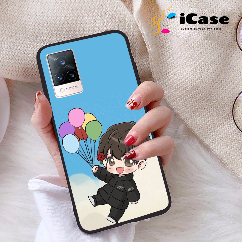 Ốp lưng Vivo V21 5G viền dẻo TPU BST Chibi