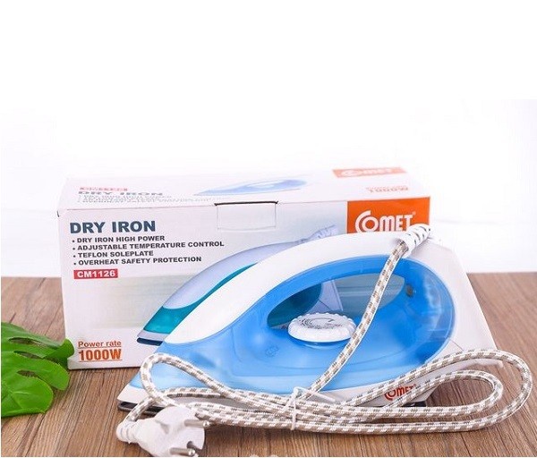 BÀN ỦI KHÔ COMET CM-1126 CÔNG SUẤT 1000W