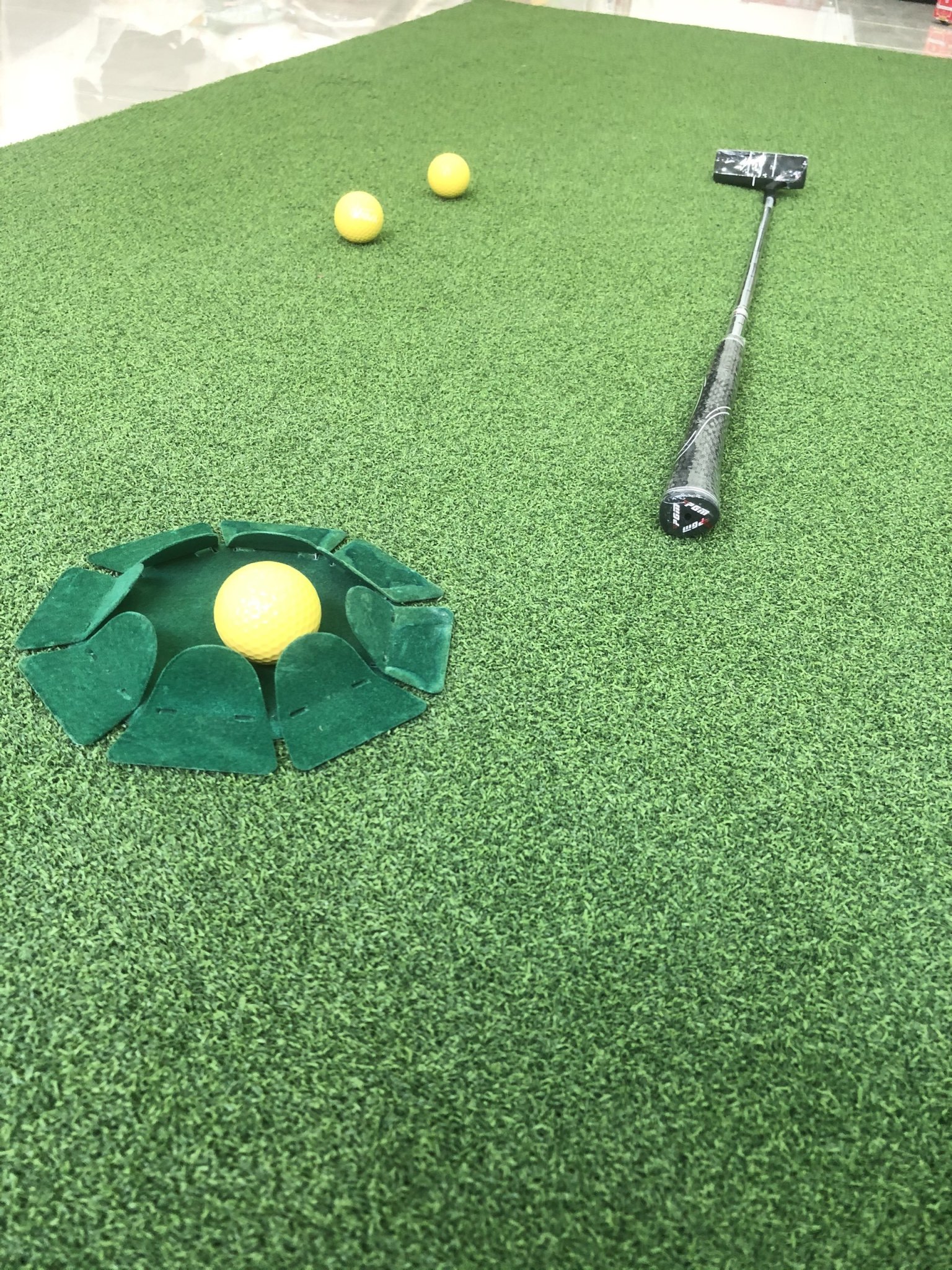 Thảm tập golf putting di động 100x300cm (kèm lỗ golf)