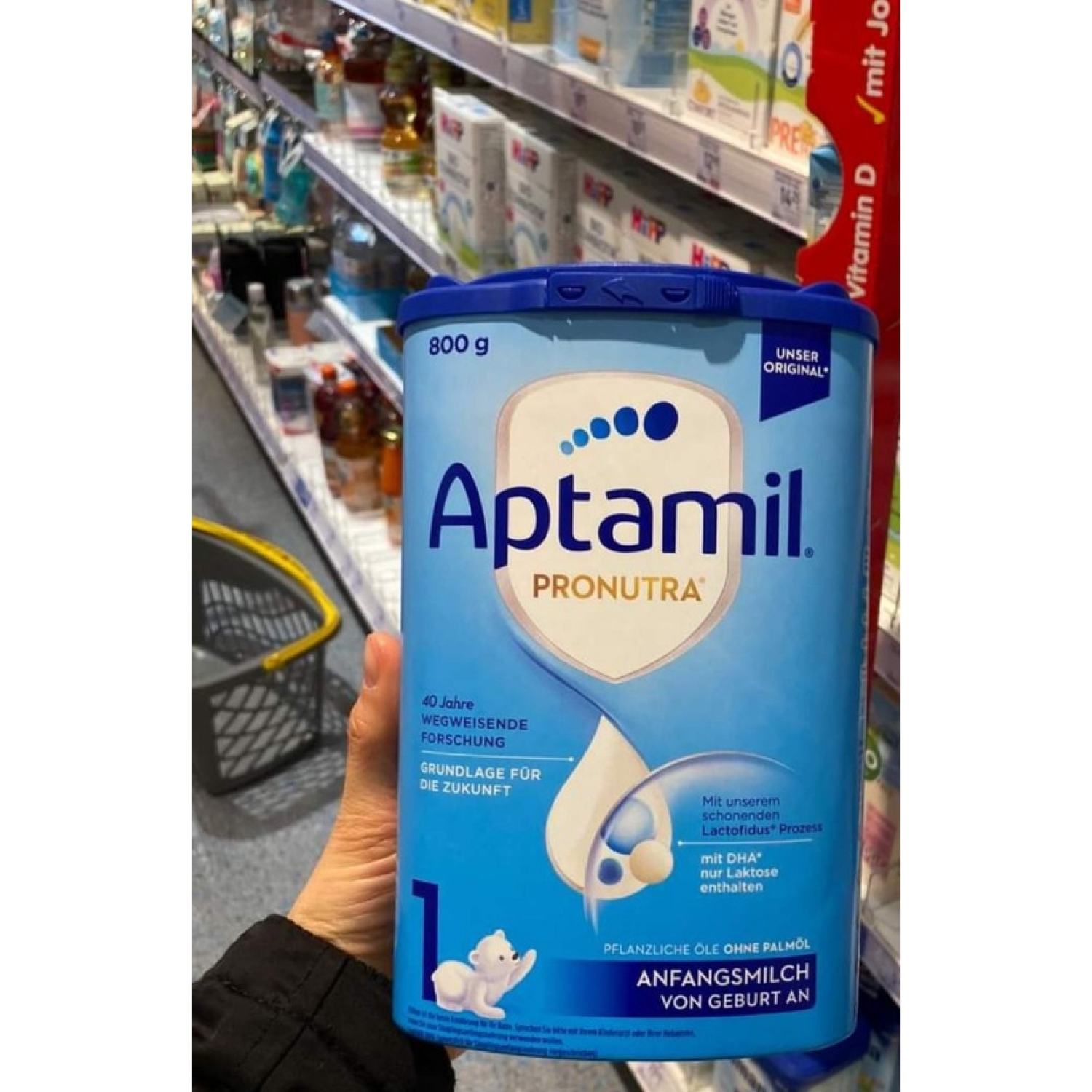 Sữa aptamil đức xanh cao đủ số 1-2-3-1+-2+ 800g nội địa đức
