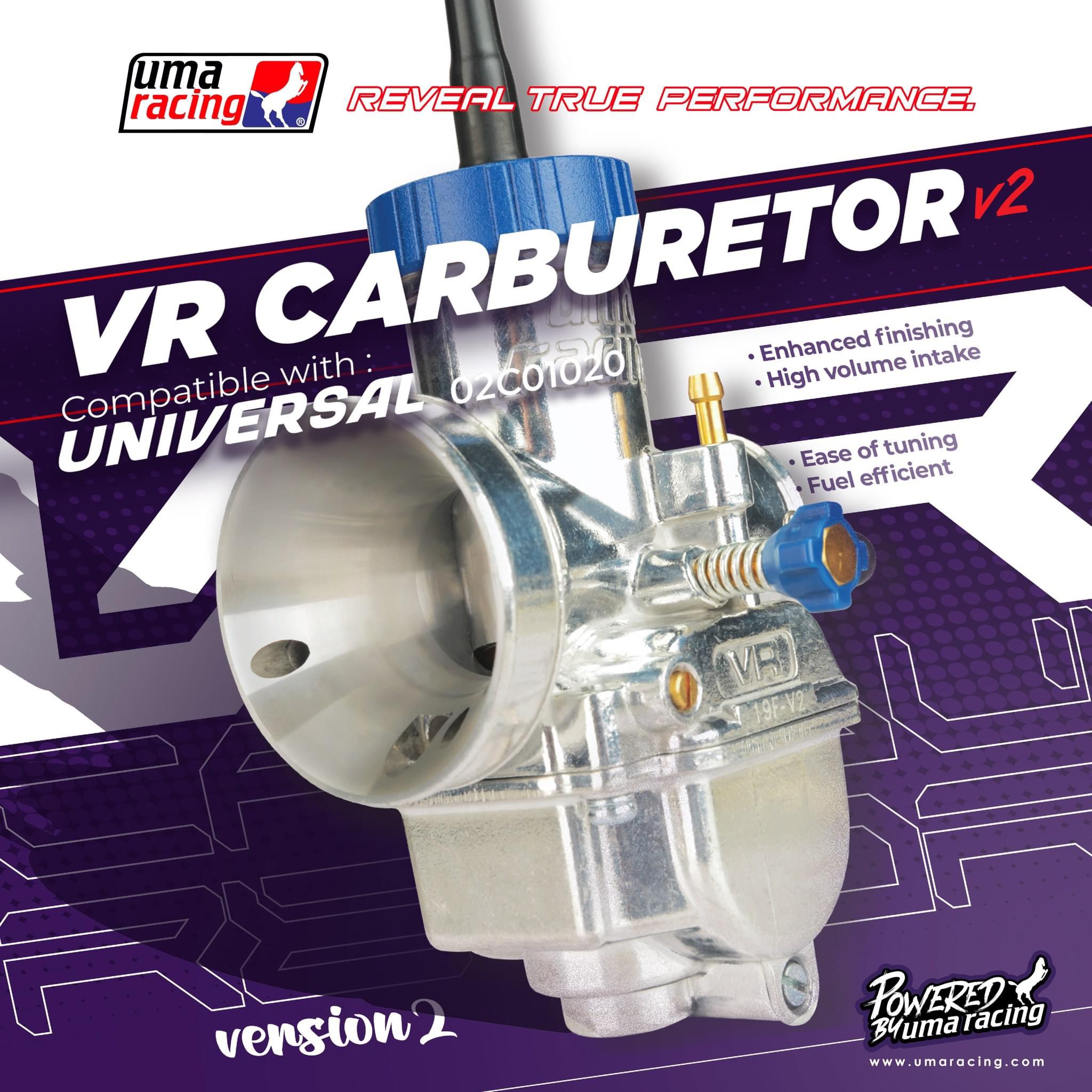 Bình xăng con Uma Ga tròn 28mm ( mẫu Mới 2019 ) VR V2