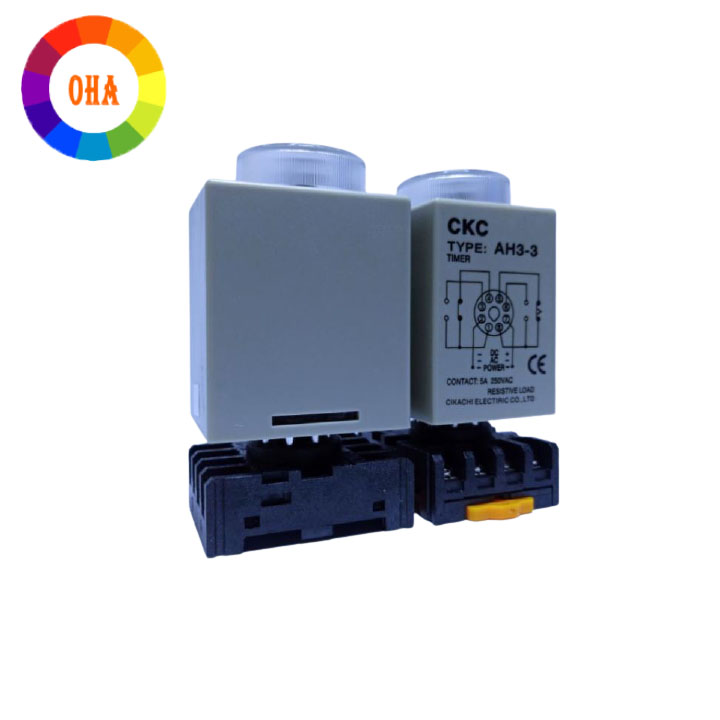 Rơ Le Thời Gian CKC, IC TIMER CKC AH3(10S, 30S, 60S, 10M, 30M, 60M)